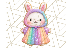 Halloween Bunny Cookie Clipart, Frosted Cookie Bunnies Png Product Image 3