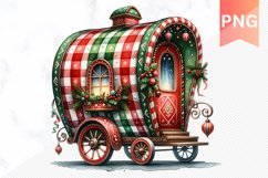 Christmas Whimsical Caravan - Clipart PNG Design Product Image 1