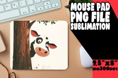 Pastoral Pleasures Cow Sublimation Mouse Pads Product Image 1