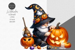 Halloween clipart, Gnome clipart, Autumn clipart Product Image 1