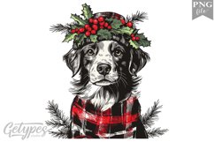 Christmas Dog Clipart Design - High Quality 300 Dpi Product Image 1