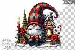 Christmas Gnome Sublimation - Clipart PNG Design Product Image 1