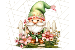 Summer Garden Gnomes Clipart PNG, Summer Country Gnomes Png Product Image 3