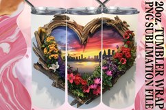 Timber Tranquility: Wood Heart Wrap Product Image 1