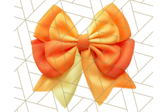 Halloween Bow Clipart, Bright Holiday Ribbon PNG Product Image 3