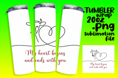 Crafty 20oz Tumbler Template , Cute Cow Product Image 1