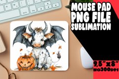Adorable Watercolor Cow Mouse Pad Product Image 1