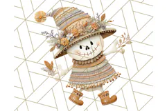 Kawaii Halloween Clipart Cute Kids and Candy Elements Png Product Image 3