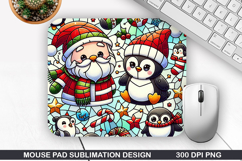 Mouse Pad Sublimation, Christmas Mouse Pad PNG Design Product Image 1