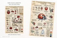 Summer Ladybug Graden Junk Pages Product Image 3
