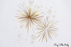 Happy New Year Fireworks Clipart PNG Product Image 1