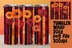 Eye-catching Floral 20oz Tumbler Wraps Product Image 1