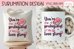 Valentines PNG design for book lovers, bookish shirt PNG Product Image 4