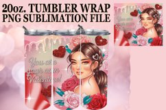 Vibrant Mornings 20oz tumbler wrap, Love Girl Product Image 1