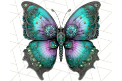 Metallic Butterfly Clipart PNG Clipart, Vibrant Butterfly Product Image 3