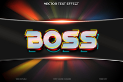 Boss Vector Text Effect for Graphic Design Product Image 1