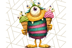 Quirky Monster Clipart PNG, Funny Spooky Creatures Product Image 3