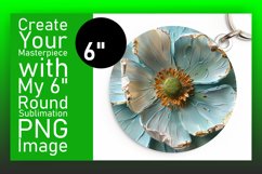 Enchanted Garden: 3D Floral Round Designs Design PNG Product Image 1