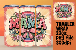 Sublimation Tumbler Template 20oz , Mama Product Image 1