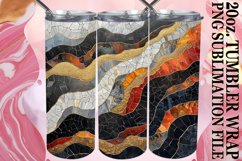 Gilded Panorama: Gold Landscape Tumbler 20oz Product Image 1