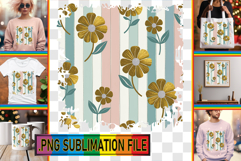 Enchanted TSHIRT Magic Ideas, Gold Flower Product Image 1