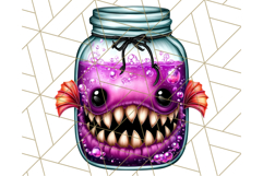 Halloween Monster Clipart PNG, Monsters in Jars, Spooky Png Product Image 3