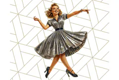 Vintage Glamorous Christmas Party Clipart PNG, Holiday Png Product Image 3