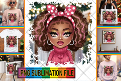 Unique TSHIRT Art Designs PNG, Afro Girl Product Image 1