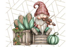 Farmer Gnome Clipart, Cute Farm Gnomes PNG Illustrations Product Image 3