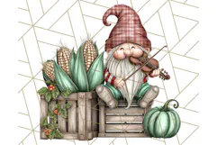 Farmer Gnome Clipart, Cute Farm Gnomes PNG Illustrations Product Image 3