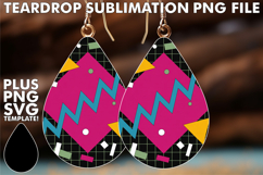 Joyful Teardrop Earrings Art Ideas, Funky Pattern Product Image 1