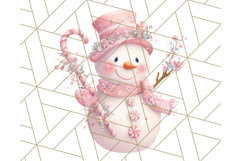 Pastel Snowman Clipart PNG, Cute Soft Winter Graphics Product Image 3