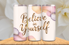 Positive Affirmations 20oz Tumbler wrap Inspirational Quotes Product Image 1