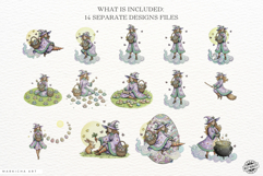 Easter Witch Clipart Product Image 3