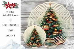 Christmas Tree Wind Spinner Sublimation, Christmas Print Product Image 1