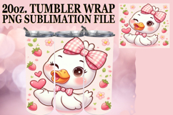 Uplifting Gift 20oz tumbler wrap, Cute Goose Product Image 1
