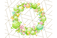 Alien Christmas Clipart, Cute Outer Space Holiday PNG Product Image 3