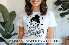 Woman Power SVG Design | Feminist SVG for Cricut&amp;Silhouette Product Image 1