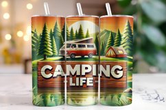 Camping life Tumbler Wrap | Sublimation | Tumblers Product Image 1