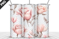 Flowers Tumbler Wrap | Sublimation Design | Tumble PNG Product Image 2