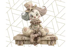 Creepy Dolls Clipart PNG Haunted Toy Characters Product Image 3
