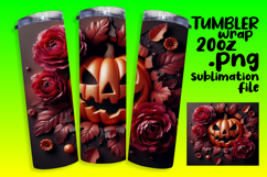 Original 20oz Tumbler Artwork , 3D Pumpkin Product Image 1