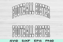 Football Sister Svg Cut Files, Football Sister Png, Football Product Image 1