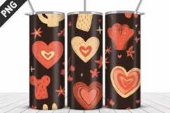 Lovely Hearts Tumbler Design | Valentine's Day Tumbler Wrap Product Image 2