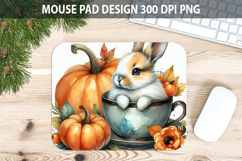 Watercolor Rabbit Mouse Pad Sublimation - Animal PNG Product Image 1