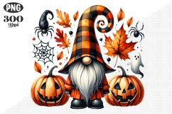Halloween Gnomes Sublimation - Clipart PNG Design Product Image 1