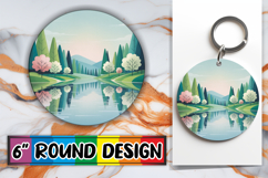 Cheerful Round Car Coaster, Spring Product Image 1