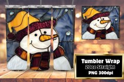 Holiday 3D Stained Glass Snowman Wrap Product Image 1