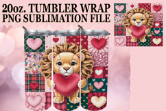 BLISSFUL DAYS 20oz TUMBLER WRAP, Valenines Animals Product Image 1