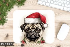 Christmas Dog Sublimation Mouse Pad PNG Design Product Image 1